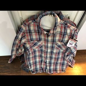 6 medium flannel & other shirts some NWT or NWT